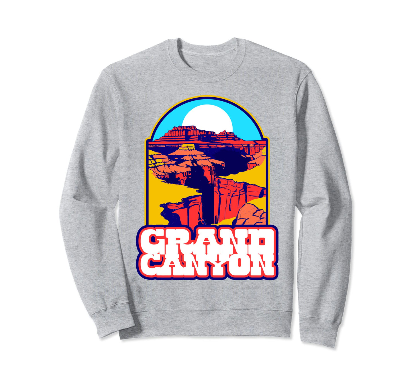 Grand Canyon National Park Eighties Sweatshirt - Fun Novelty Design Unisex - T-Shirt, Sweatshirt, Hoodie