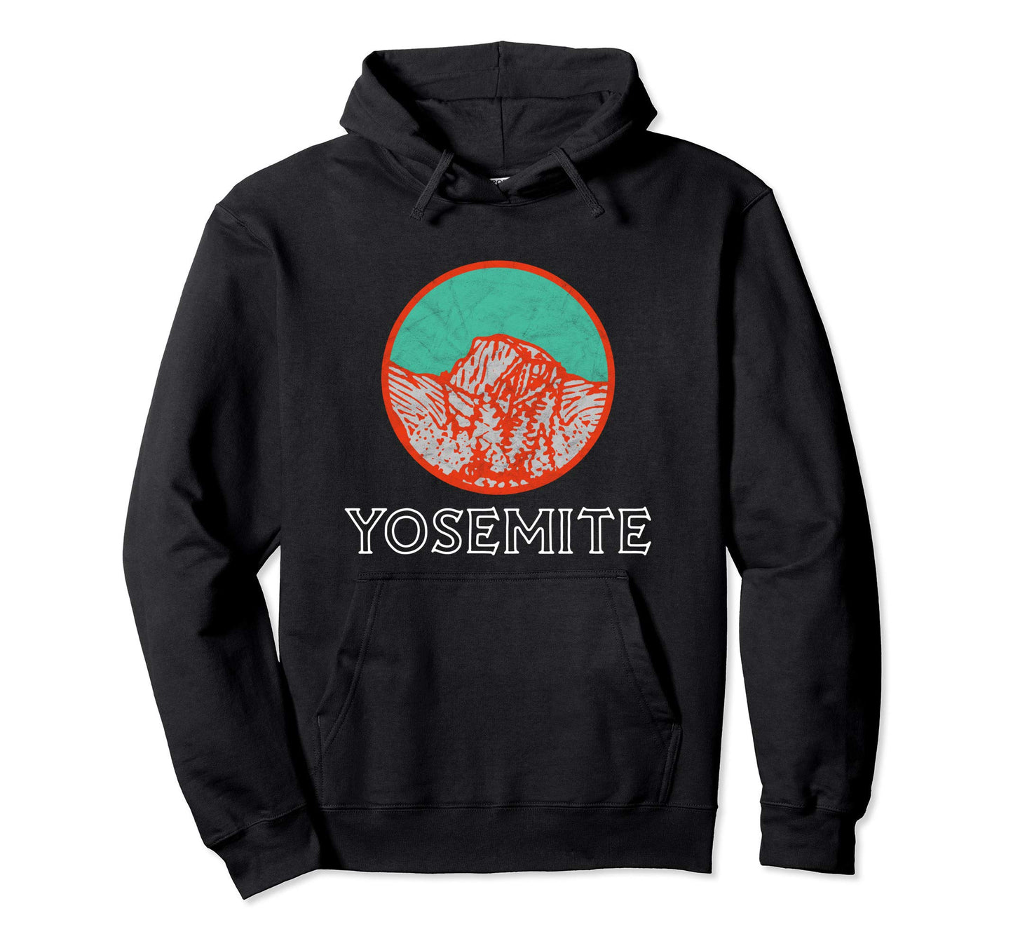 Yosemite National Park Eighties Badge Hoodie - Casual Everyday Wear Unisex - T-Shirt, Sweatshirt, Hoodie