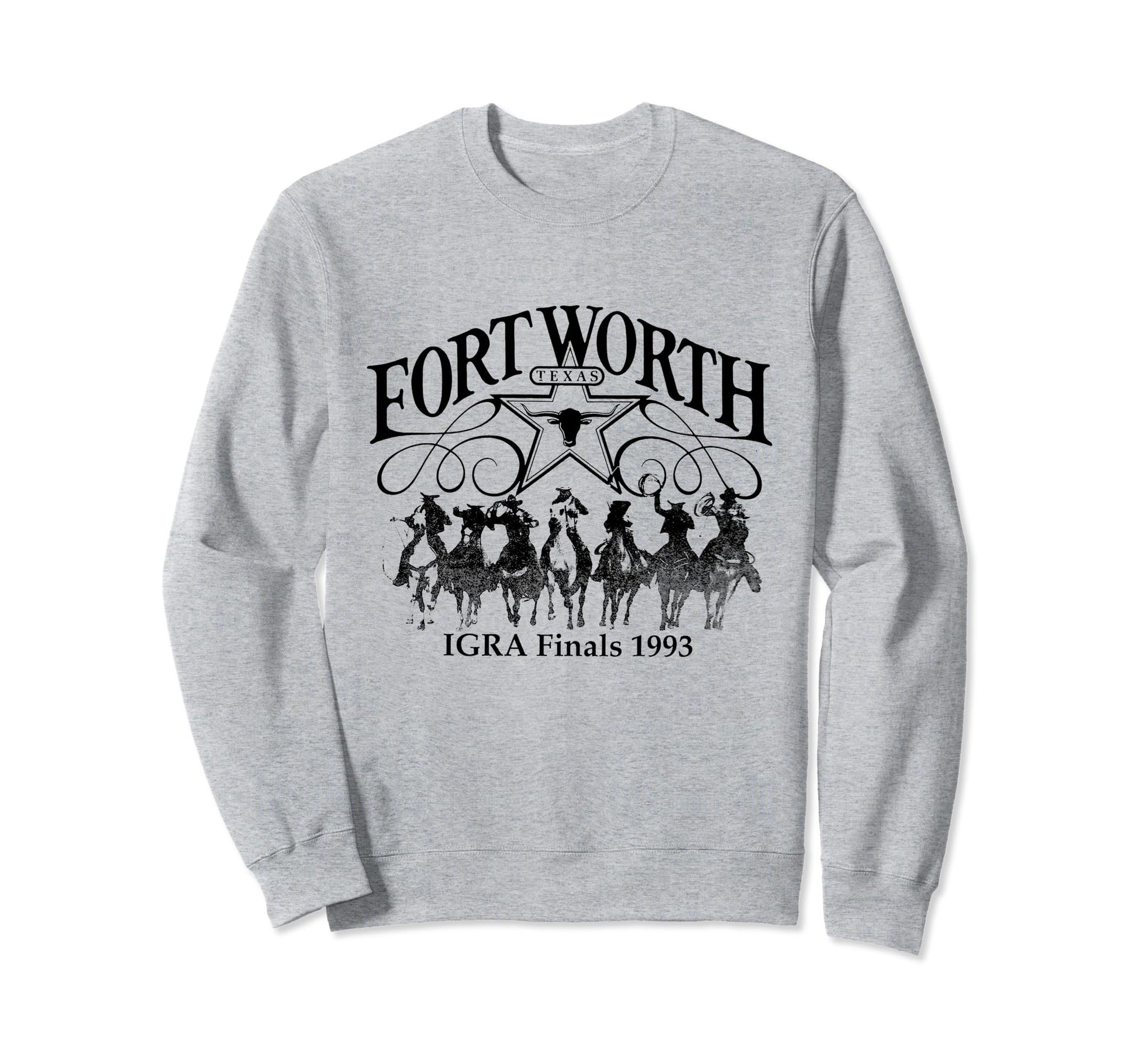 Fort Worth Texas Cowboy Rodeo Sweatshirt - Minimalist Print for Adults - T-Shirt, Sweatshirt, Hoodie