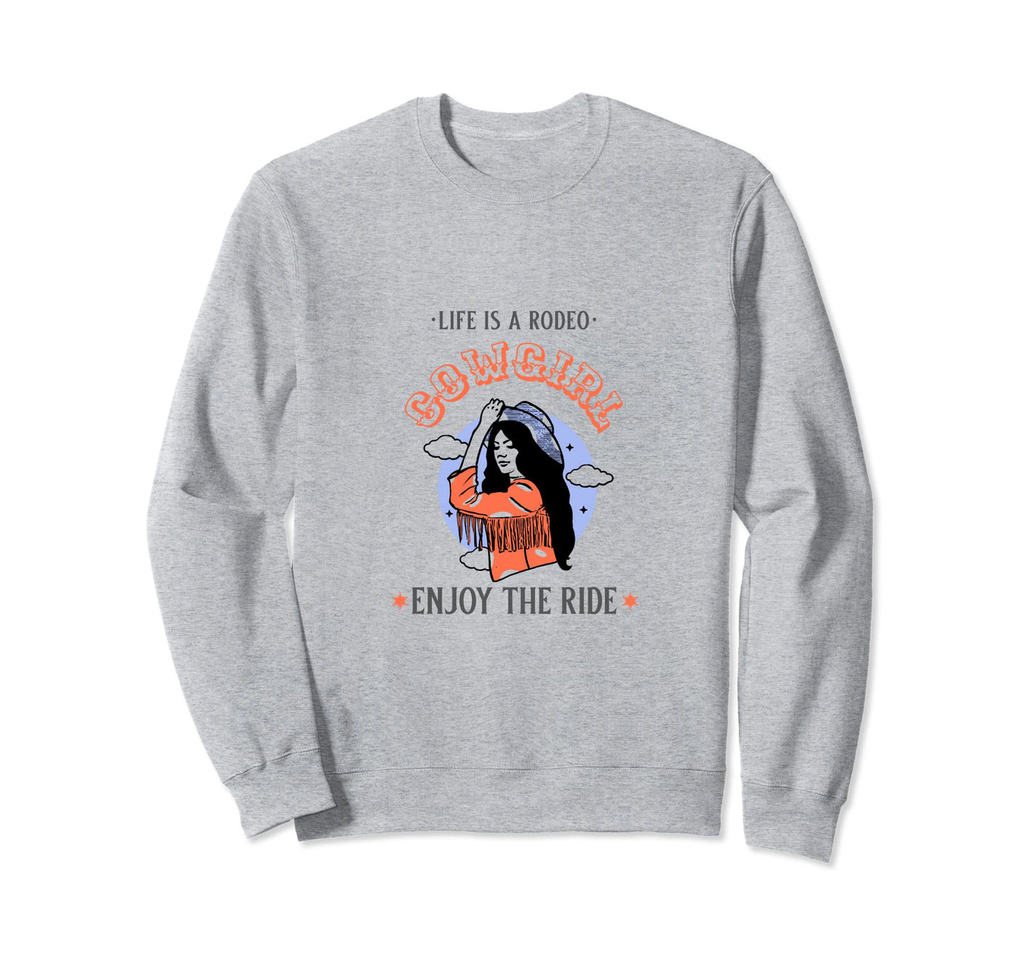 Western Rodeo Cowgirl Howdy Bull Sweatshirt - Casual Everyday Wear Unisex - T-Shirt, Sweatshirt, Hoodie