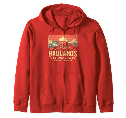 Badlands National Park South Sweatshirt - Fun Novelty Design for Adults - T-Shirt, Sweatshirt, Hoodie
