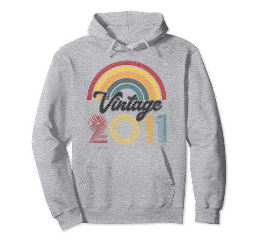 12Th Birthday Gifts 2011 Rainbow Hoodie - Custom Art Print Men Women - T-Shirt, Sweatshirt, Hoodie