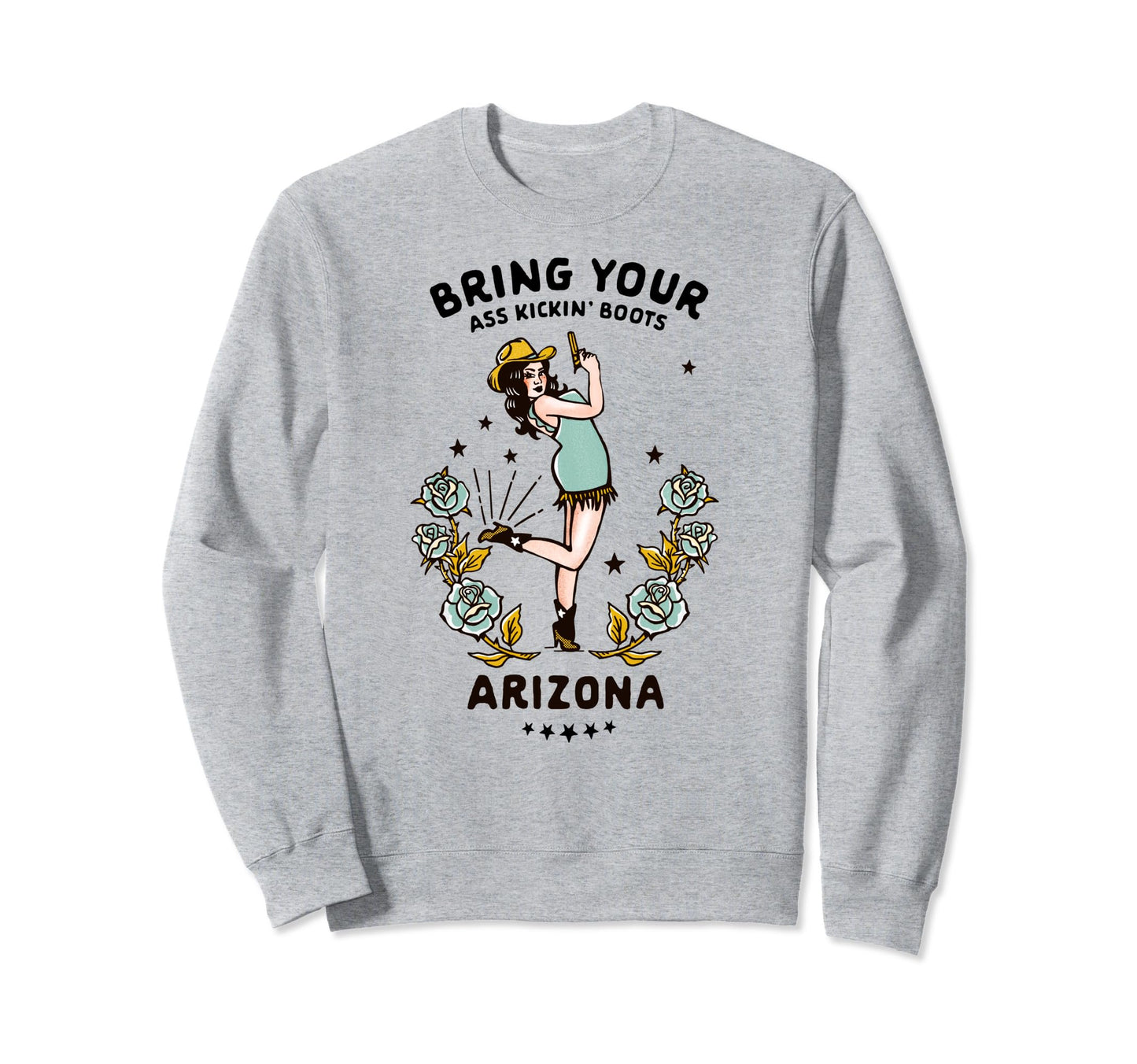 Arizona Cowgirl Western Rodeo Sweatshirt - Novelty Apparel for Adults - T-Shirt, Sweatshirt, Hoodie