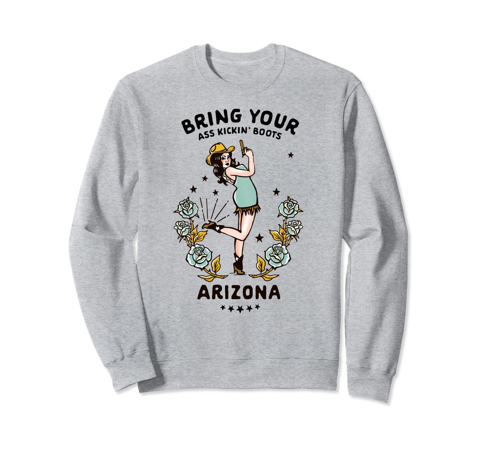 Arizona Cowgirl Western Rodeo Sweatshirt - Novelty Apparel for Adults - T-Shirt, Sweatshirt, Hoodie