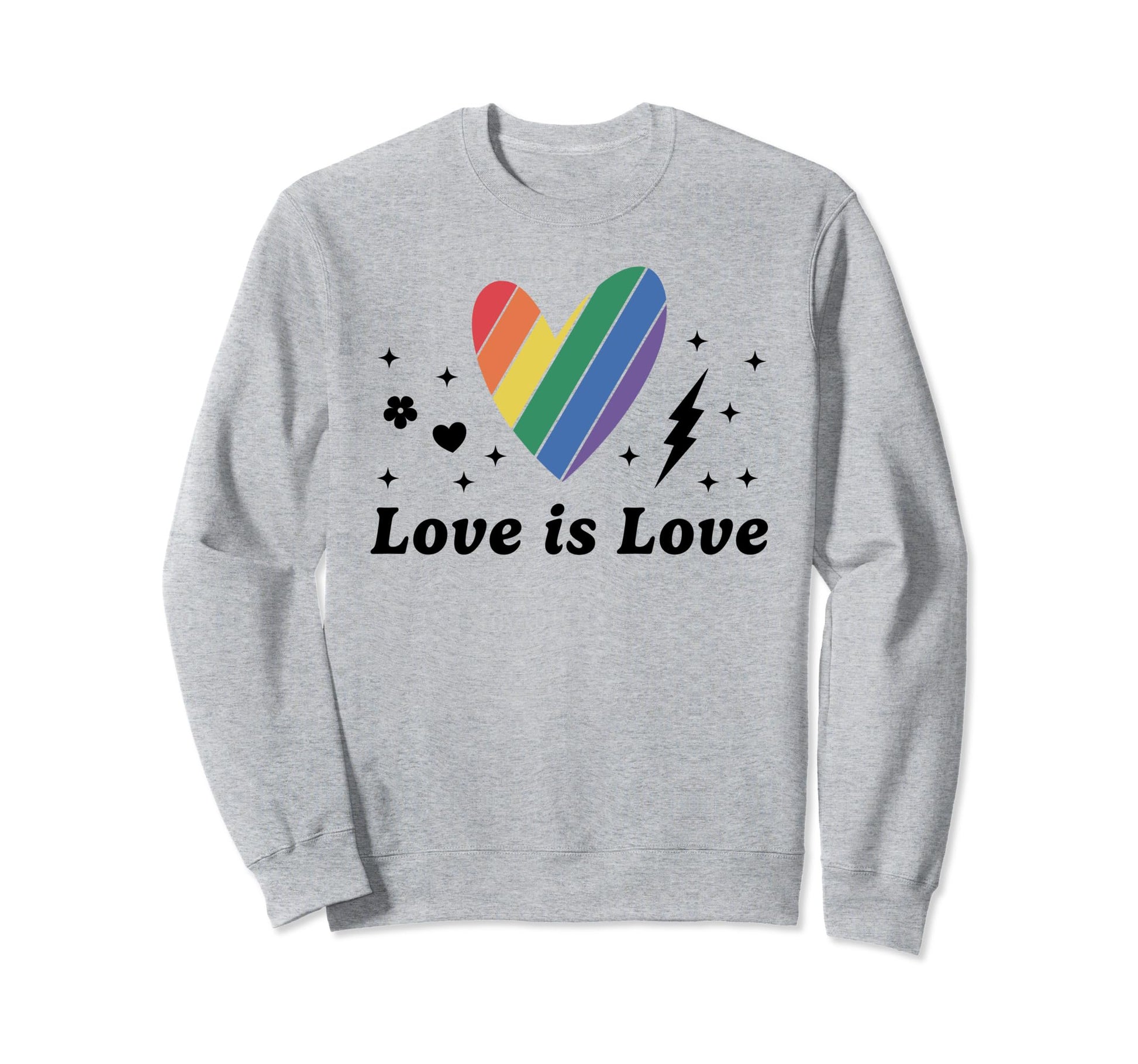 Love Is Love Gay Pride Kindness Sweatshirt - Custom Art Print Men Women - T-Shirt, Sweatshirt, Hoodie