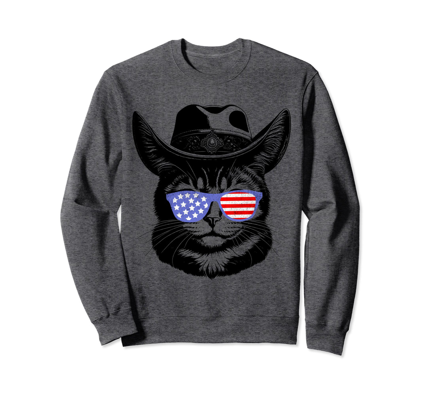 Meowdy Cat Cowboy Funny Country Cat Sweatshirt - Trendy Graphic Men Women - T-Shirt, Sweatshirt, Hoodie