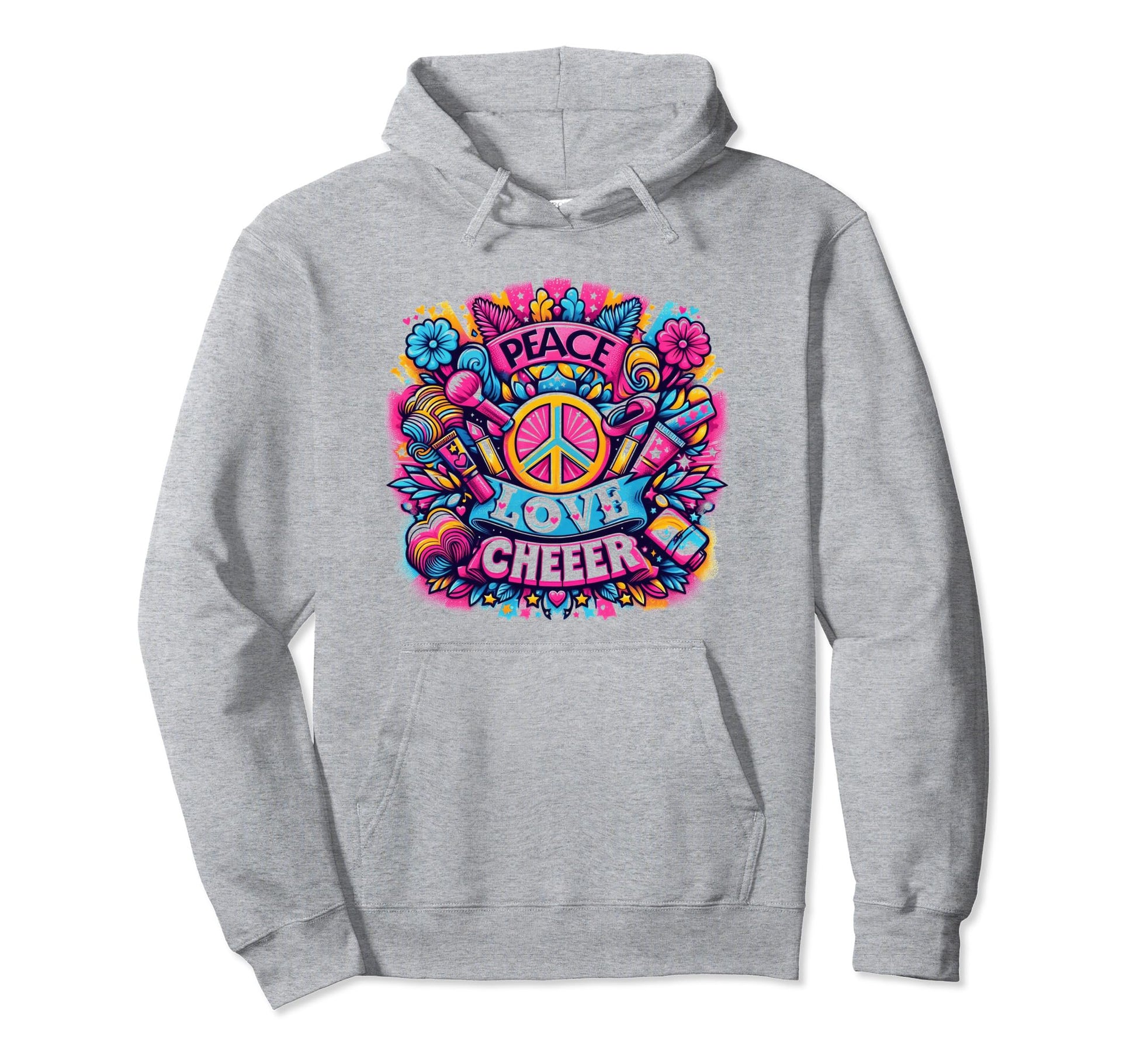 Live Peace Love And Cheer Hoodie - Aesthetic Graphic Men Women - T-Shirt, Sweatshirt, Hoodie