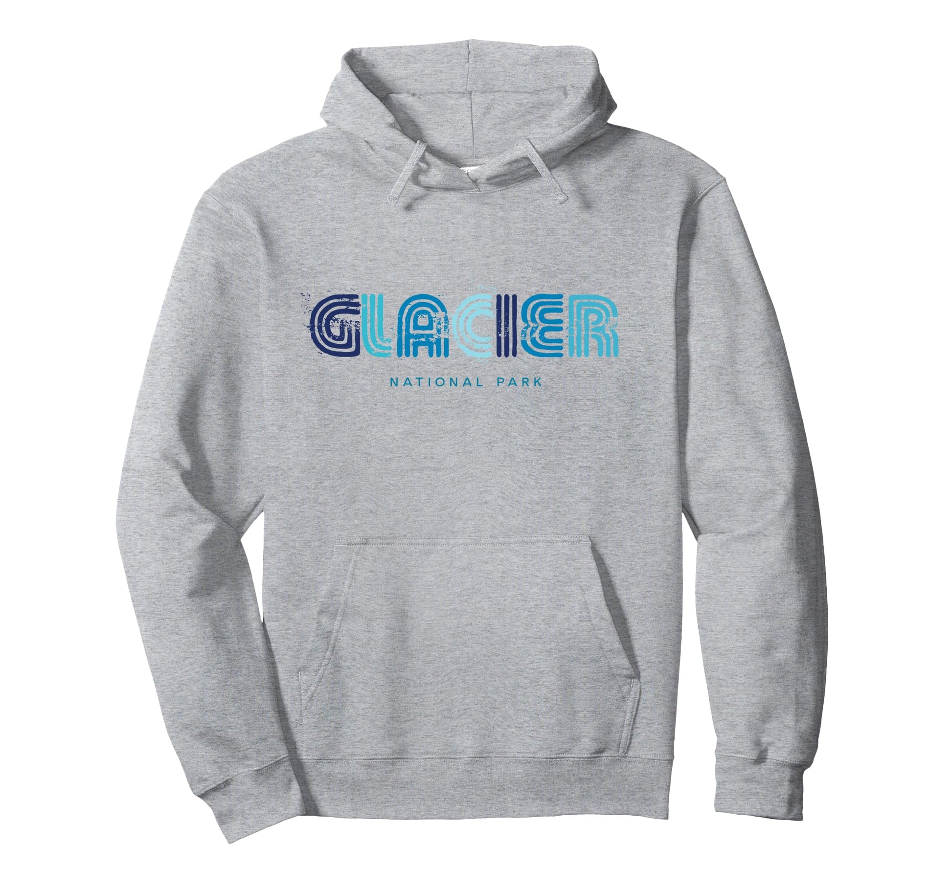 Glacier National Park 70S 80S Type Hoodie - Unique Graphic for Adults - T-Shirt, Sweatshirt, Hoodie