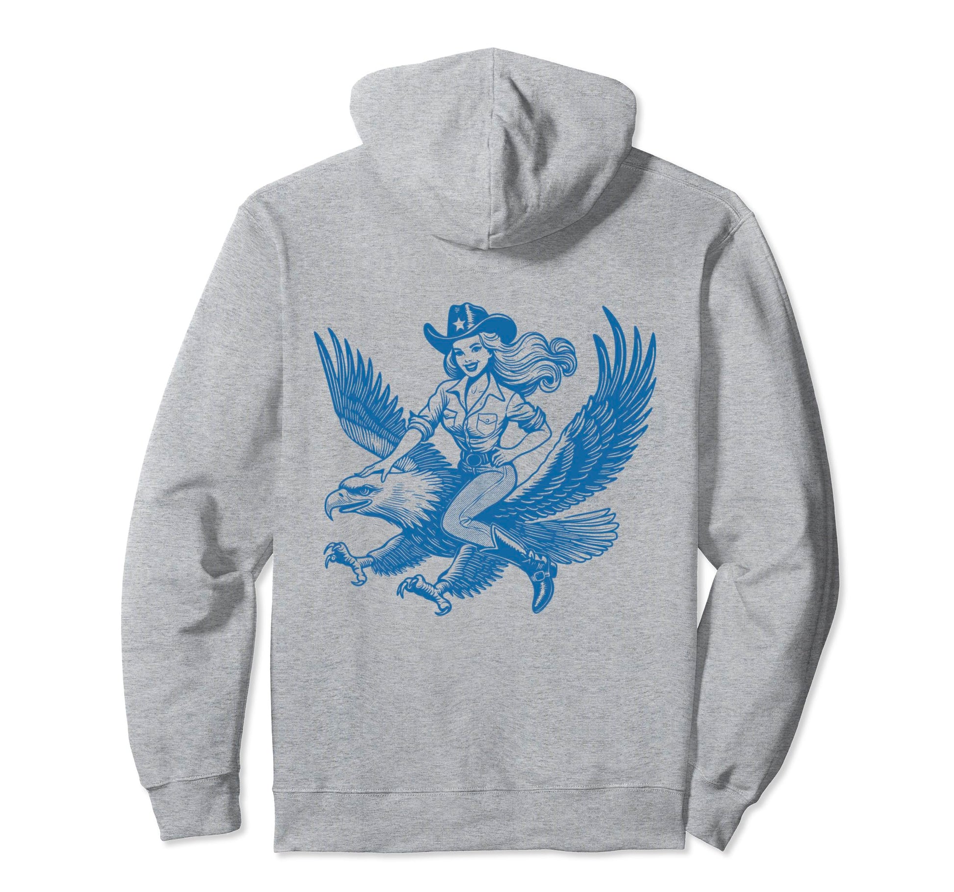 Funny Western Cowboy Cowgirl Riding Hoodie - Novelty Apparel Men Women - T-Shirt, Sweatshirt, Hoodie