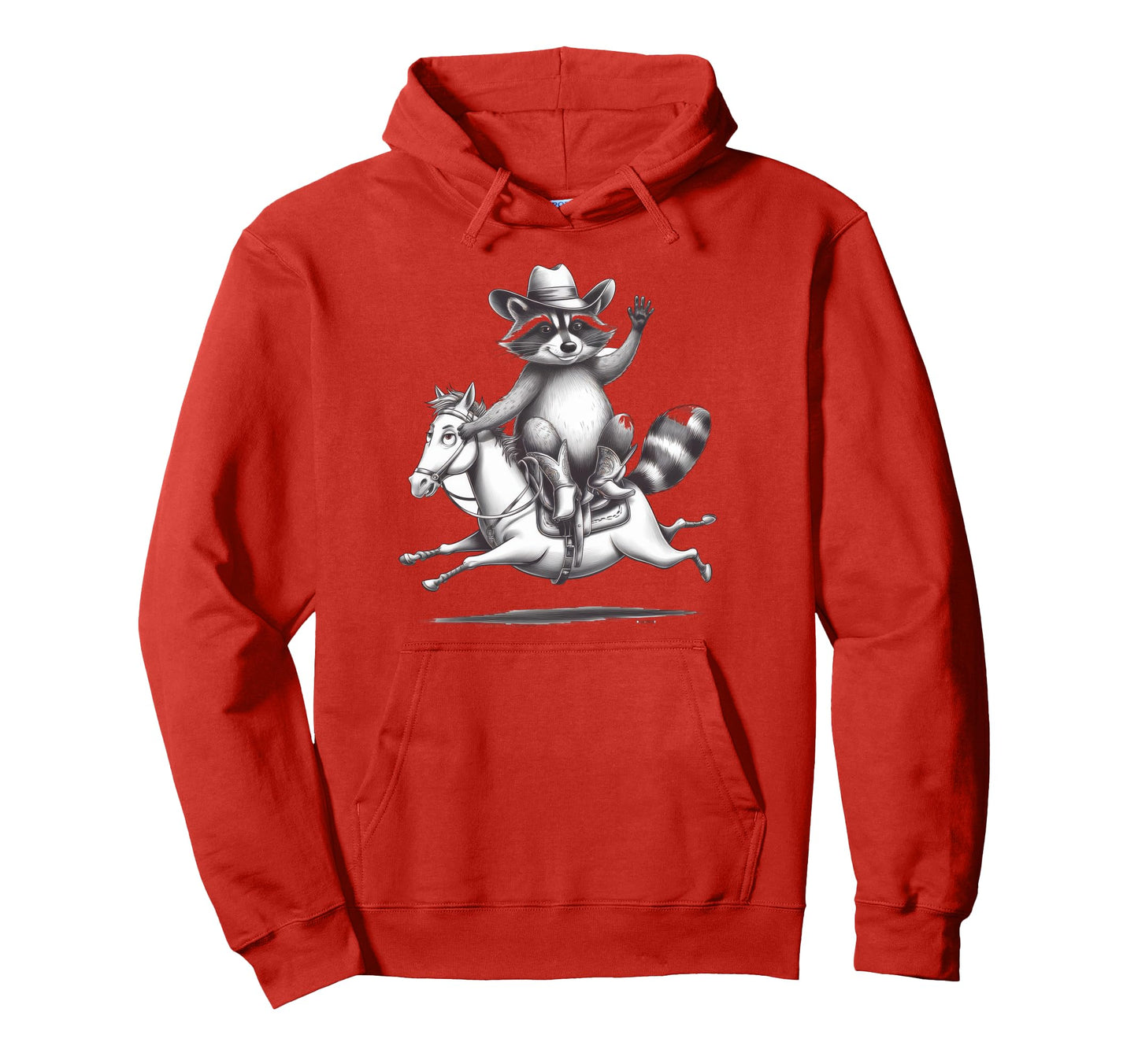 Raccoon 90S Country Music Western Hoodie - Minimalist Print for Adults - T-Shirt, Sweatshirt, Hoodie