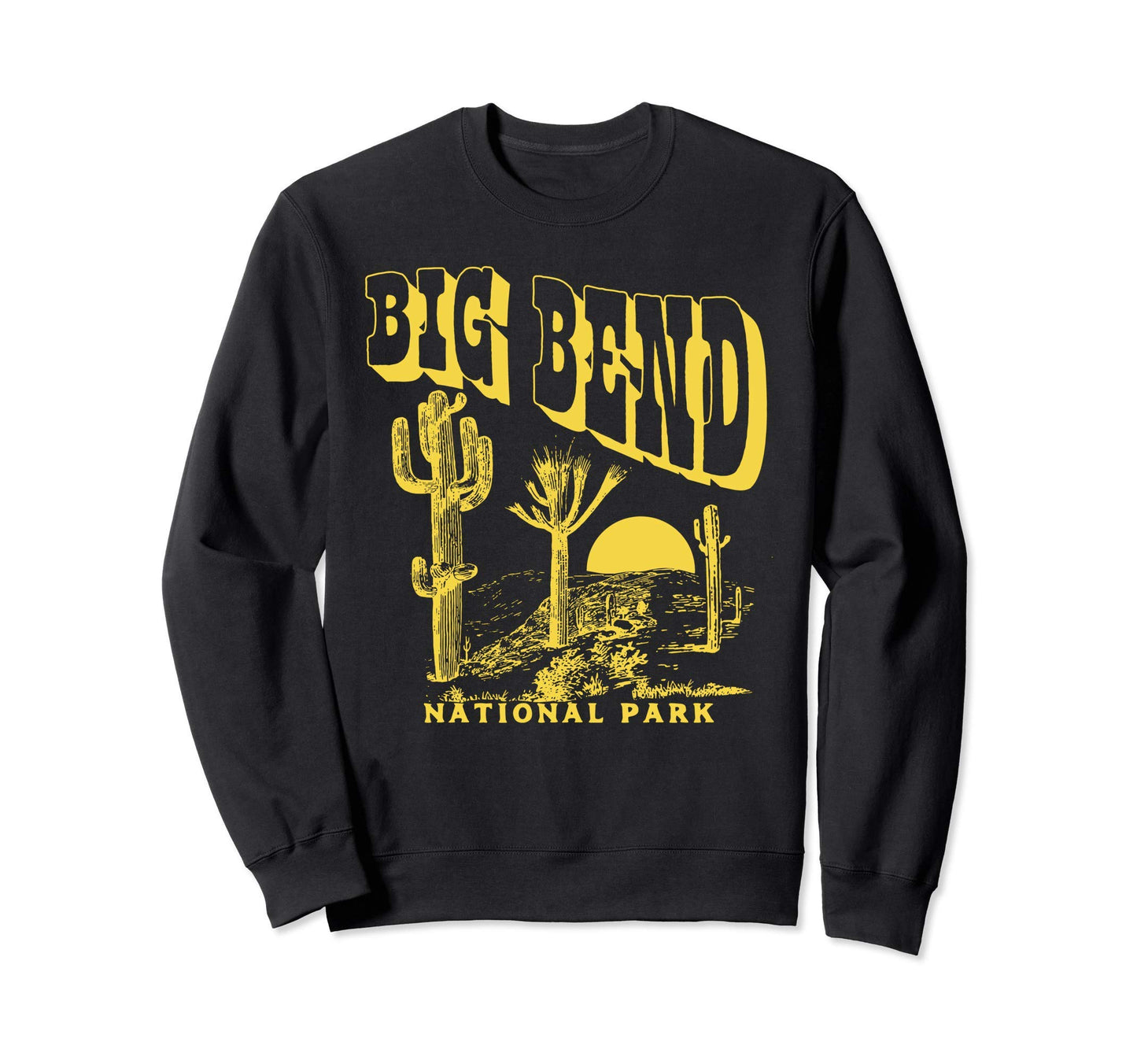 Big Bend National Park Saguaro Cactus Sweatshirt - Minimalist Print Unisex - T-Shirt, Sweatshirt, Hoodie