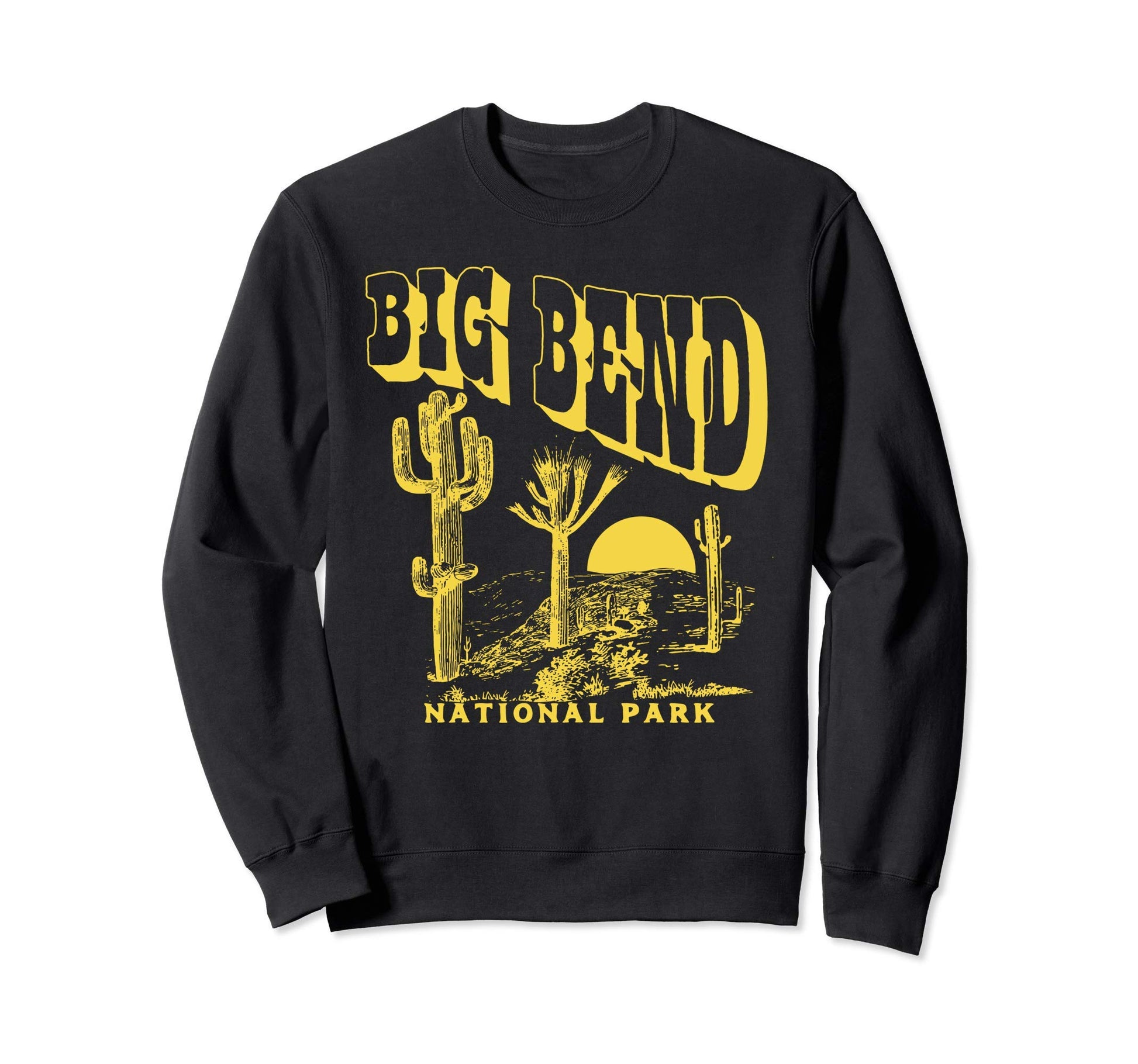 Big Bend National Park Saguaro Cactus Sweatshirt - Minimalist Print Unisex - T-Shirt, Sweatshirt, Hoodie