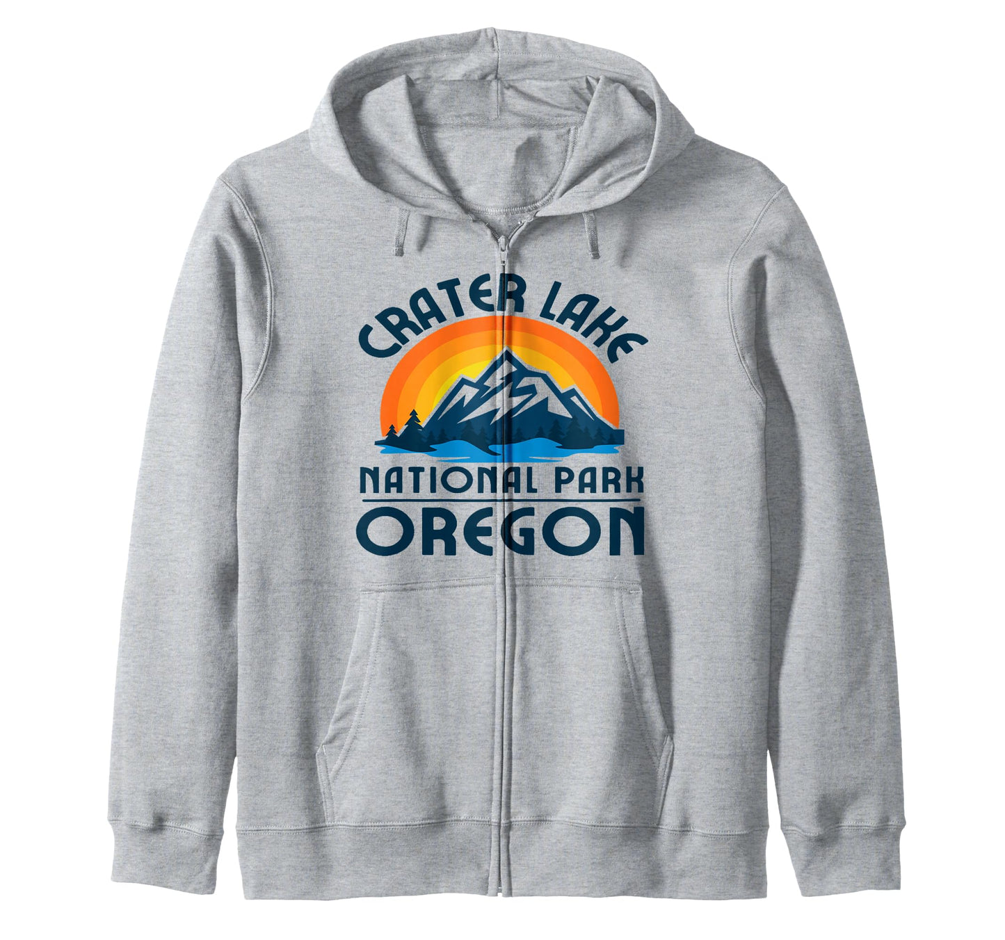 Crater Lake National Park Oregon Sweatshirt - Minimalist Print for Adults - T-Shirt, Sweatshirt, Hoodie