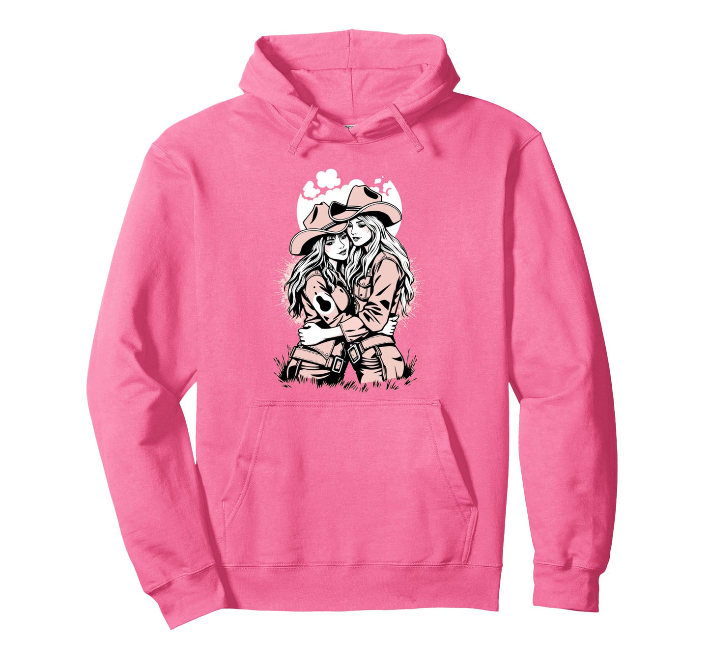 Lesbian Cowgirls Love Lgbtq Pride Hoodie - Streetwear Style Men Women - T-Shirt, Sweatshirt, Hoodie