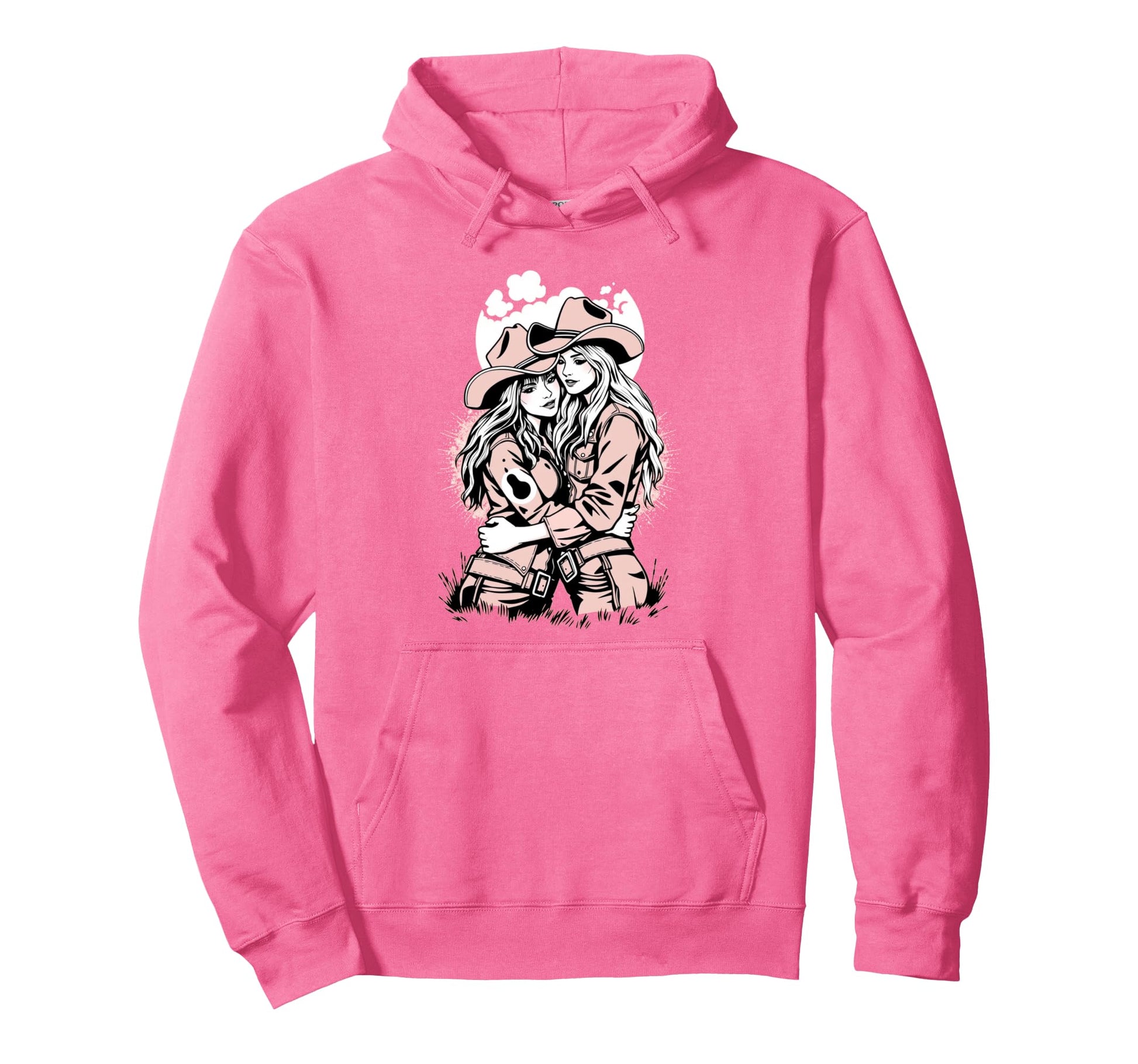 Lesbian Cowgirls Love Lgbtq Pride Hoodie - Streetwear Style Men Women - T-Shirt, Sweatshirt, Hoodie