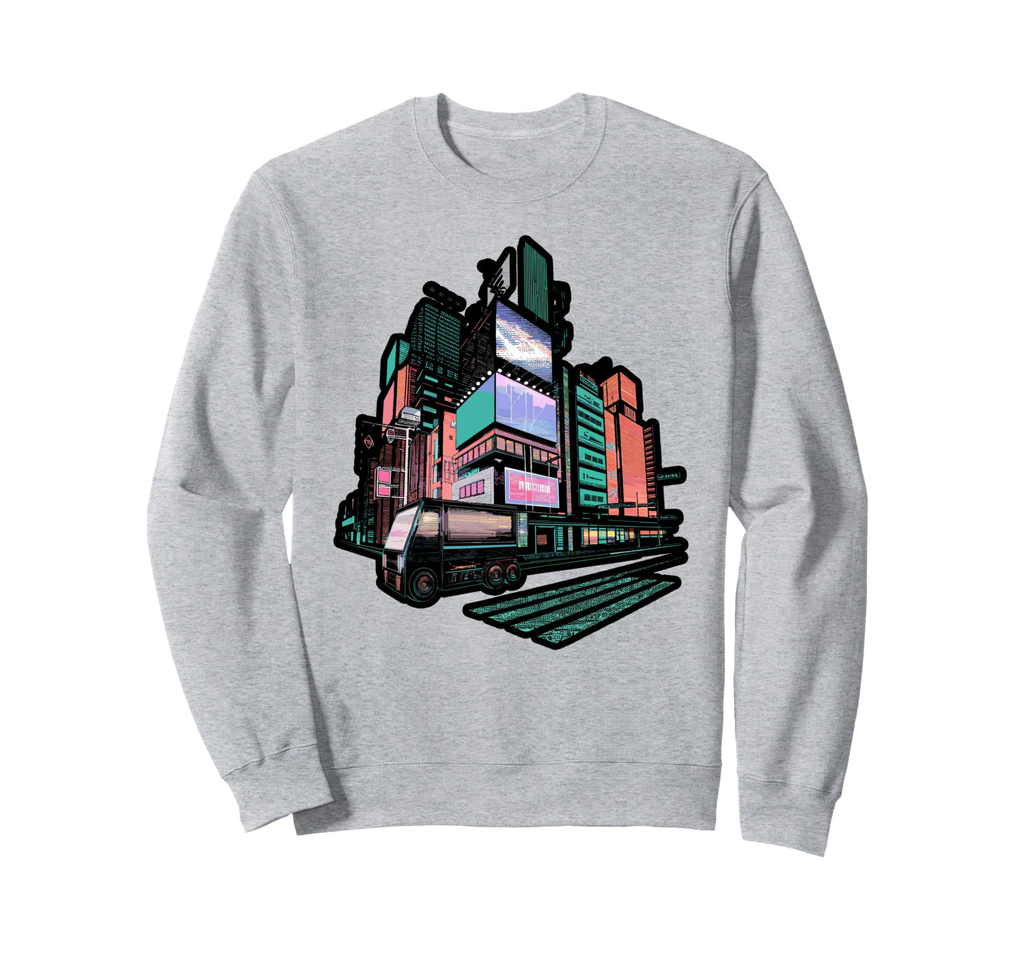 Vaporwave Japanese Streetwear Sweatshirt - Custom Art Print Unisex - T-Shirt, Sweatshirt, Hoodie