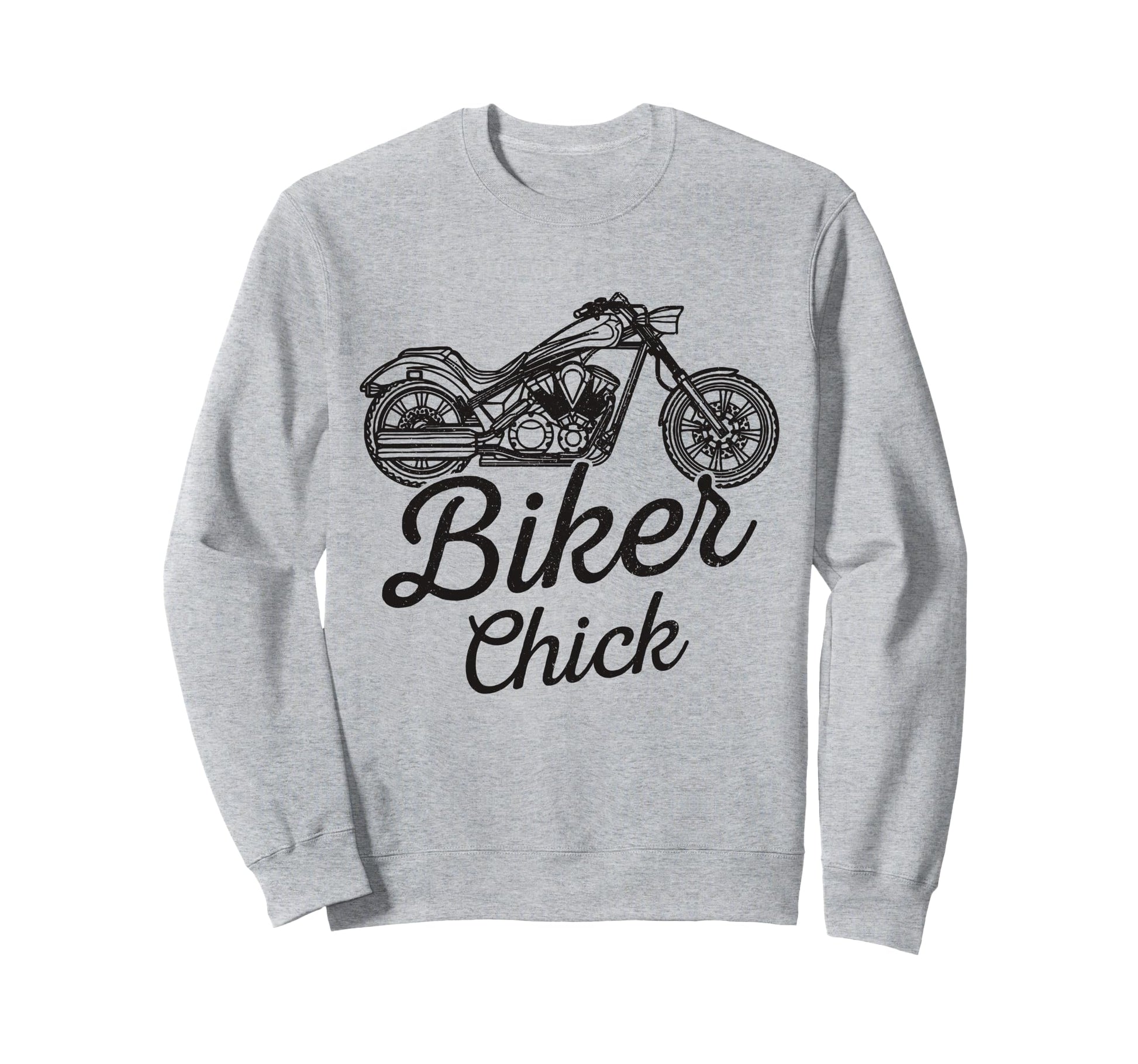 Biker Chick Motorcycle Biker Sweatshirt - Casual Everyday Wear Unisex - T-Shirt, Sweatshirt, Hoodie
