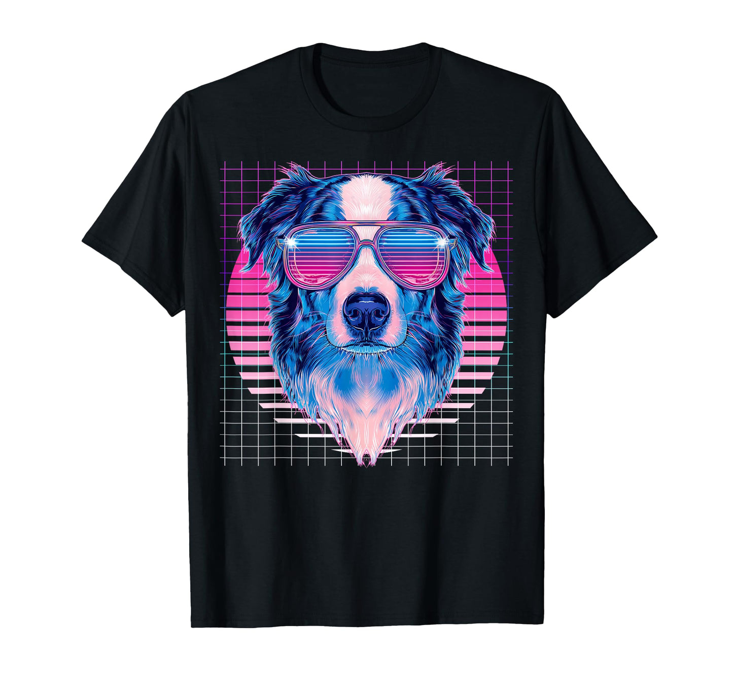 Australian Shepherd Sunglasses T-Shirt - Casual Everyday Wear Men Women - T-Shirt, Sweatshirt, Hoodie