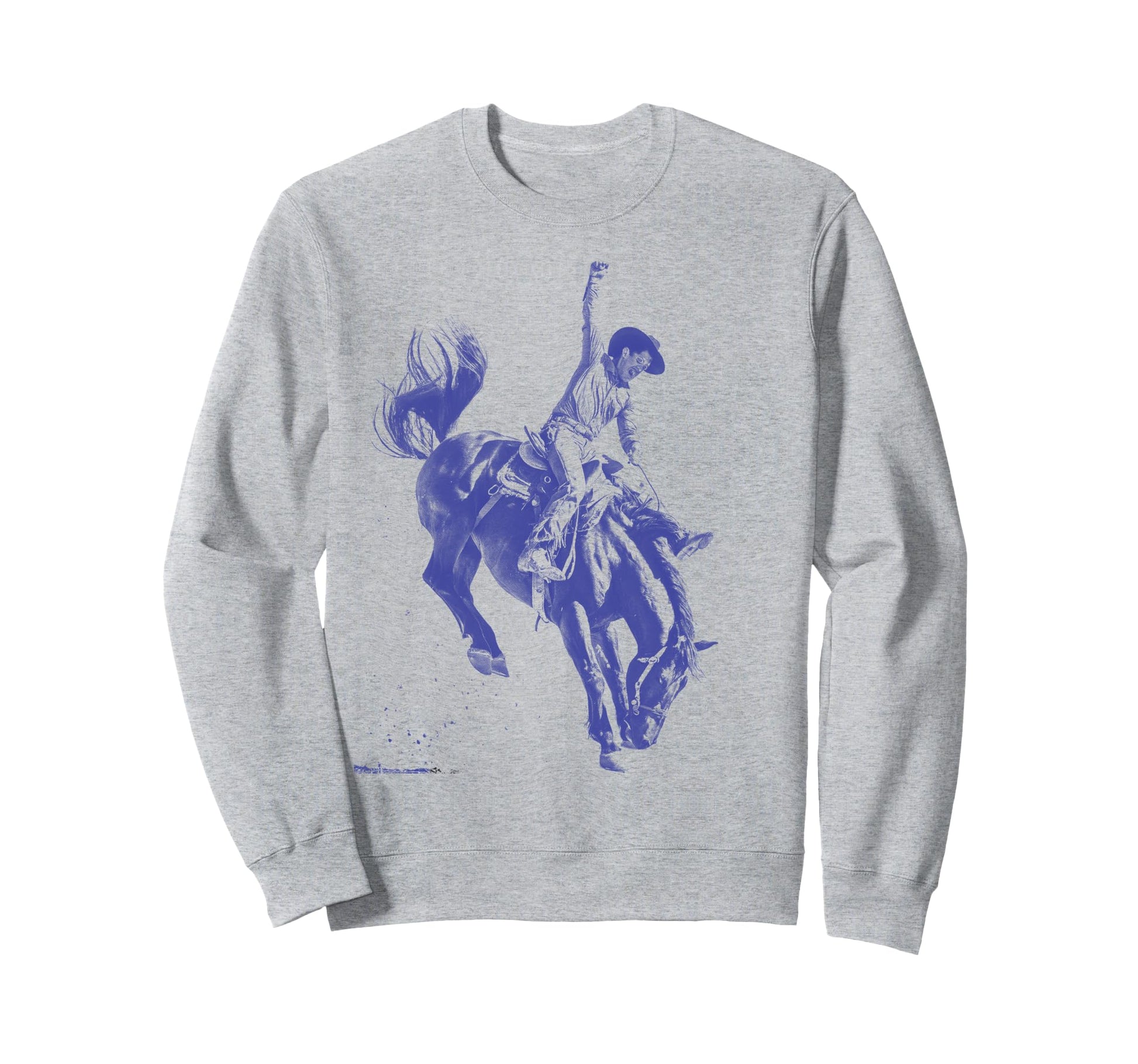 Cowboy Rodeo Horse Western Bronco Sweatshirt - Custom Art Print for Adults - T-Shirt, Sweatshirt, Hoodie