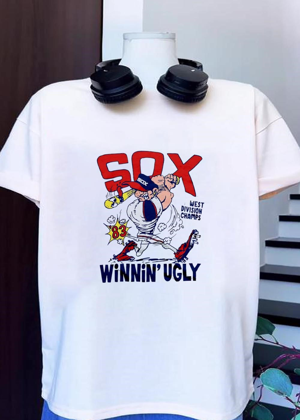83 West Division Champs Winnin Ugly Chicago White Sox - Adult & Kids T-Shirts, Sweatshirts & Hoodies apparel design preview 1