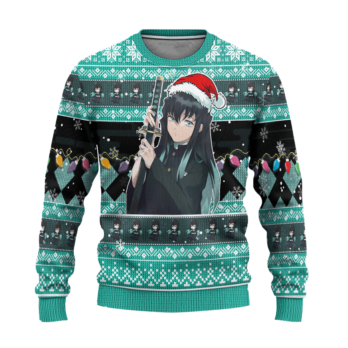 Muichiro Tokito Anime 3D Ugly Christmas Sweater - Holiday Gift product image