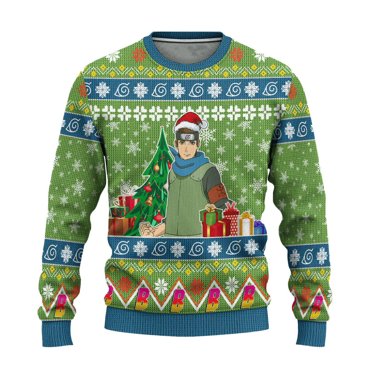 Konohamaru Sarutobi Anime 3D Ugly Christmas Sweater - Holiday Gift product image