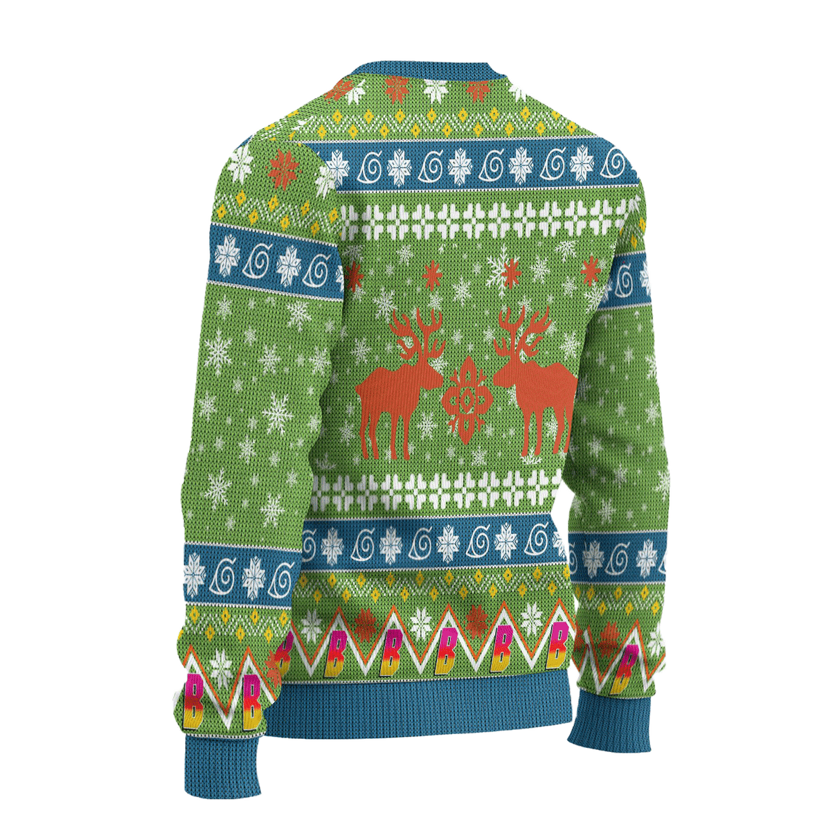 Konohamaru Sarutobi Anime 3D Ugly Christmas Sweater - Holiday Gift product image 2