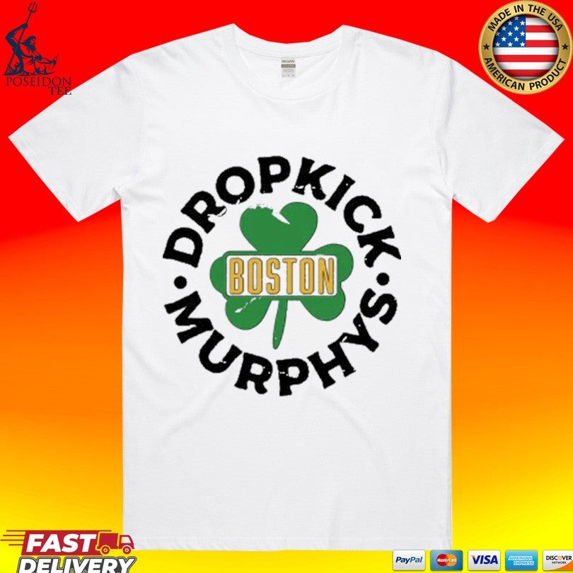 Dropkick Murphys Boston Shamrock Badge - Adult & Kids T-Shirts, Sweatshirts & Hoodies apparel design preview 1