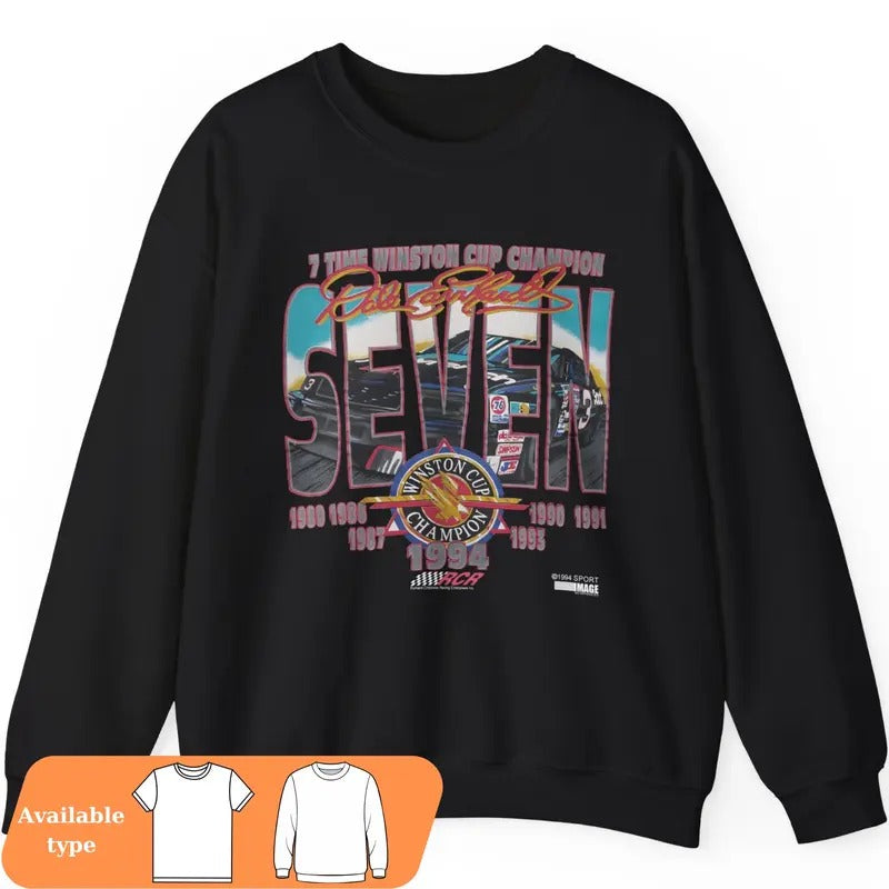 90s Dale Earnhardt NASCAR Vintage Racing Classic Fans - Adult & Kids T-Shirts, Sweatshirts & Hoodies apparel design preview 1