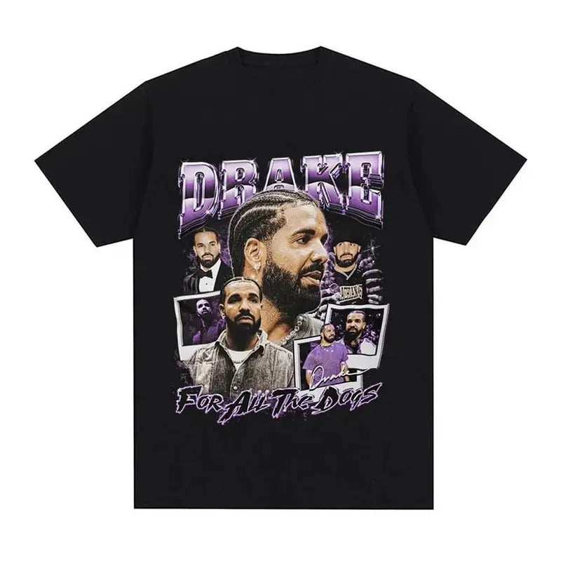 90s Drake All Dogs Music Album Rapper Vintage Hip Hop - Adult & Kids T-Shirts, Sweatshirts & Hoodies apparel design preview 1