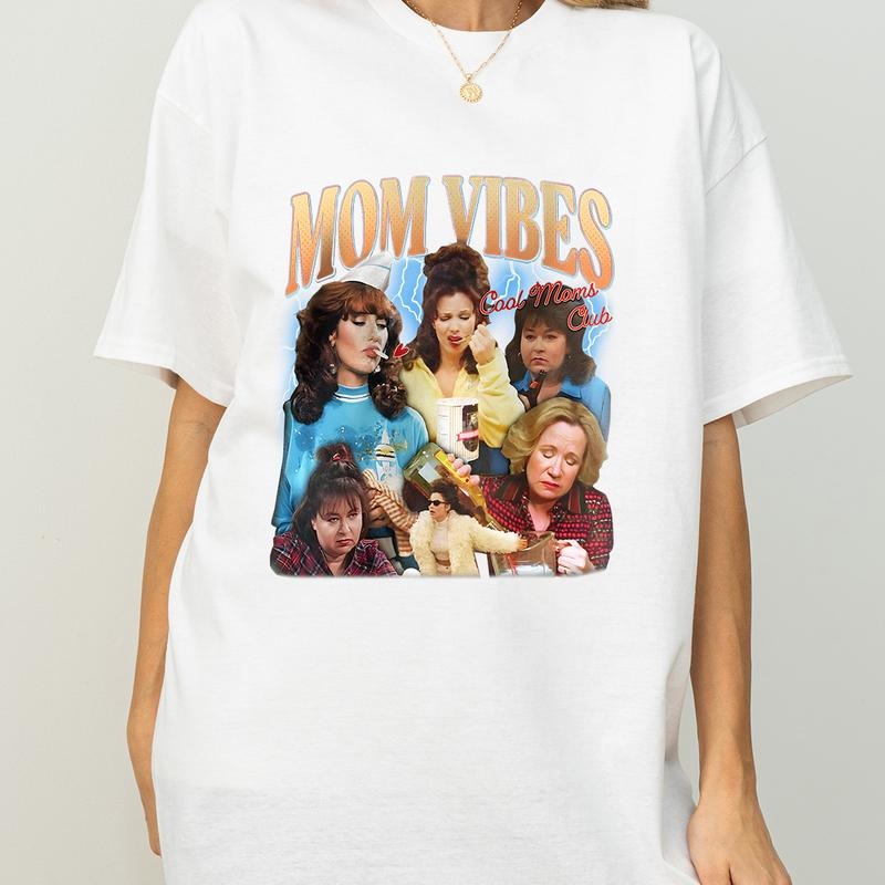 90s Mom Funny Cool Charcoal Retro Moms Club Life Top - Adult & Kids T-Shirts, Sweatshirts & Hoodies apparel design preview 1