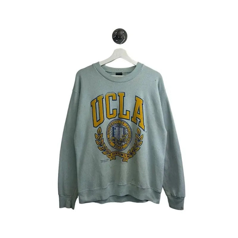 Vintage 80s 90s UCLA Bruins Collegiate Crest Front - Adult & Kids T-Shirts, Sweatshirts & Hoodies apparel design preview 1
