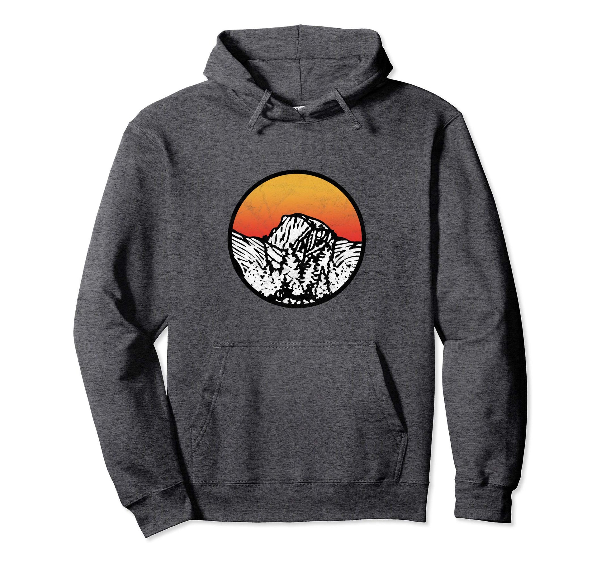 Minimalist Sunset Yosemite National Park Hoodie - Unique Graphic Men Women - T-Shirt, Sweatshirt, Hoodie