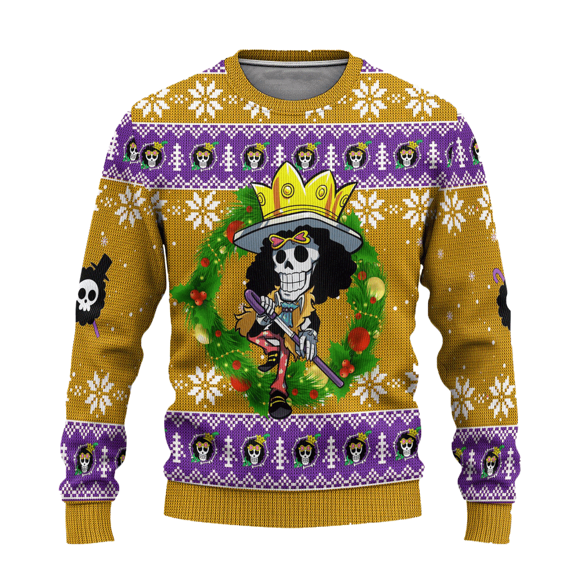 Brook One Piece Anime 3D Ugly Christmas Sweater - Holiday Gift product image