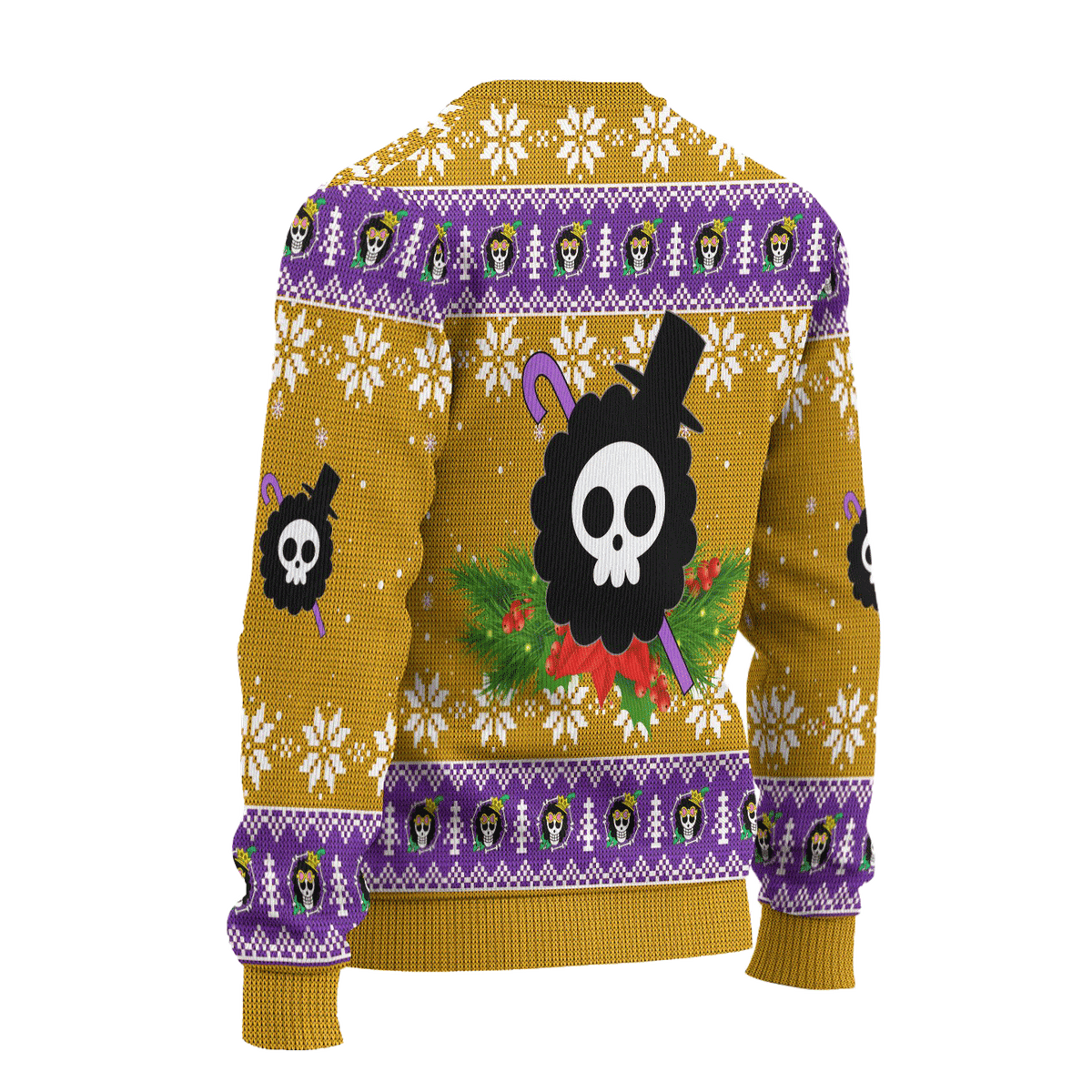 Brook One Piece Anime 3D Ugly Christmas Sweater - Holiday Gift product image 2