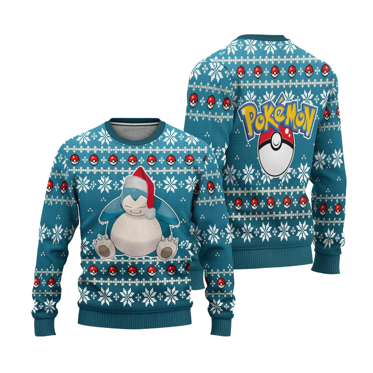 Snorlax Anime 3D Ugly Christmas Sweater - Holiday Gift product image 3