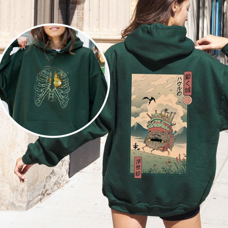 Heart'S Heavy Burden 2 Sided No Text Howls Moving - Adult & Kids T-Shirts, Sweatshirts & Hoodies apparel design preview 1