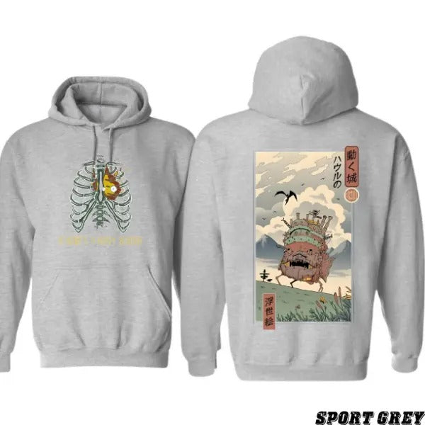 Heart'S Heavy Burden 2 Sided Howls Moving Castle - Adult & Kids T-Shirts, Sweatshirts & Hoodies apparel design preview 1