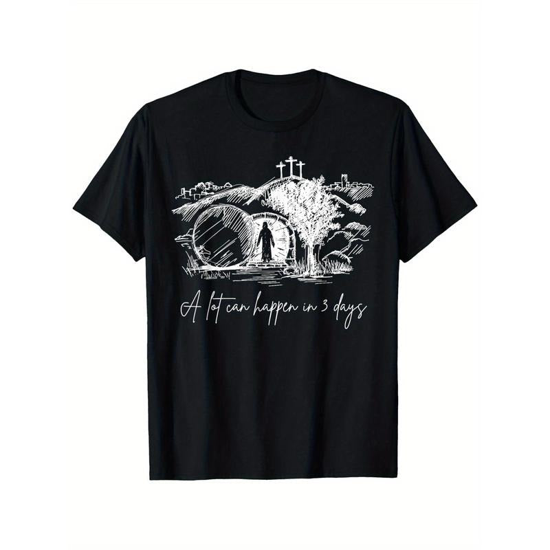Lot Can Happen 3 Days Easter Jesus Christ Good Friday - Adult & Kids T-Shirts, Sweatshirts & Hoodies apparel design preview 1