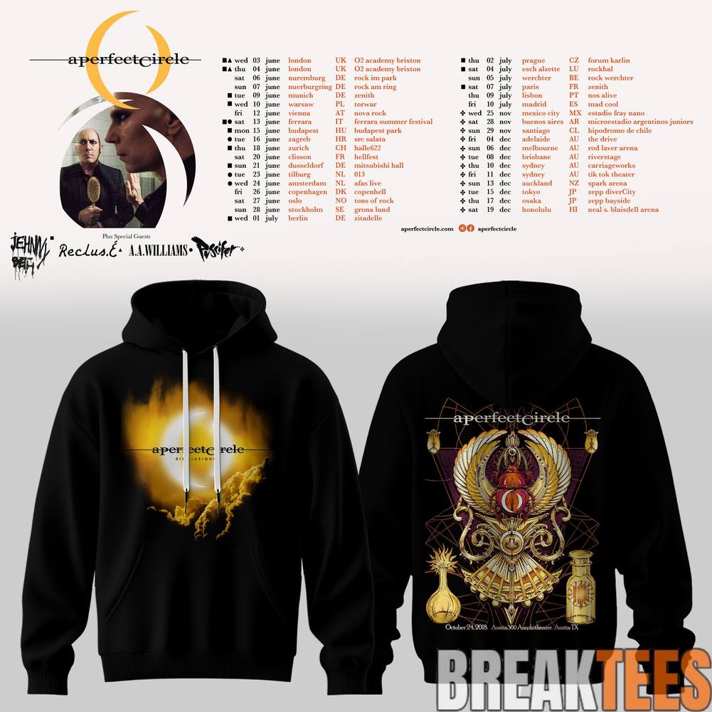 A Perfect Circle World Tour 2026 - Adult & Kids T-Shirts, Sweatshirts & Hoodies apparel design preview 1