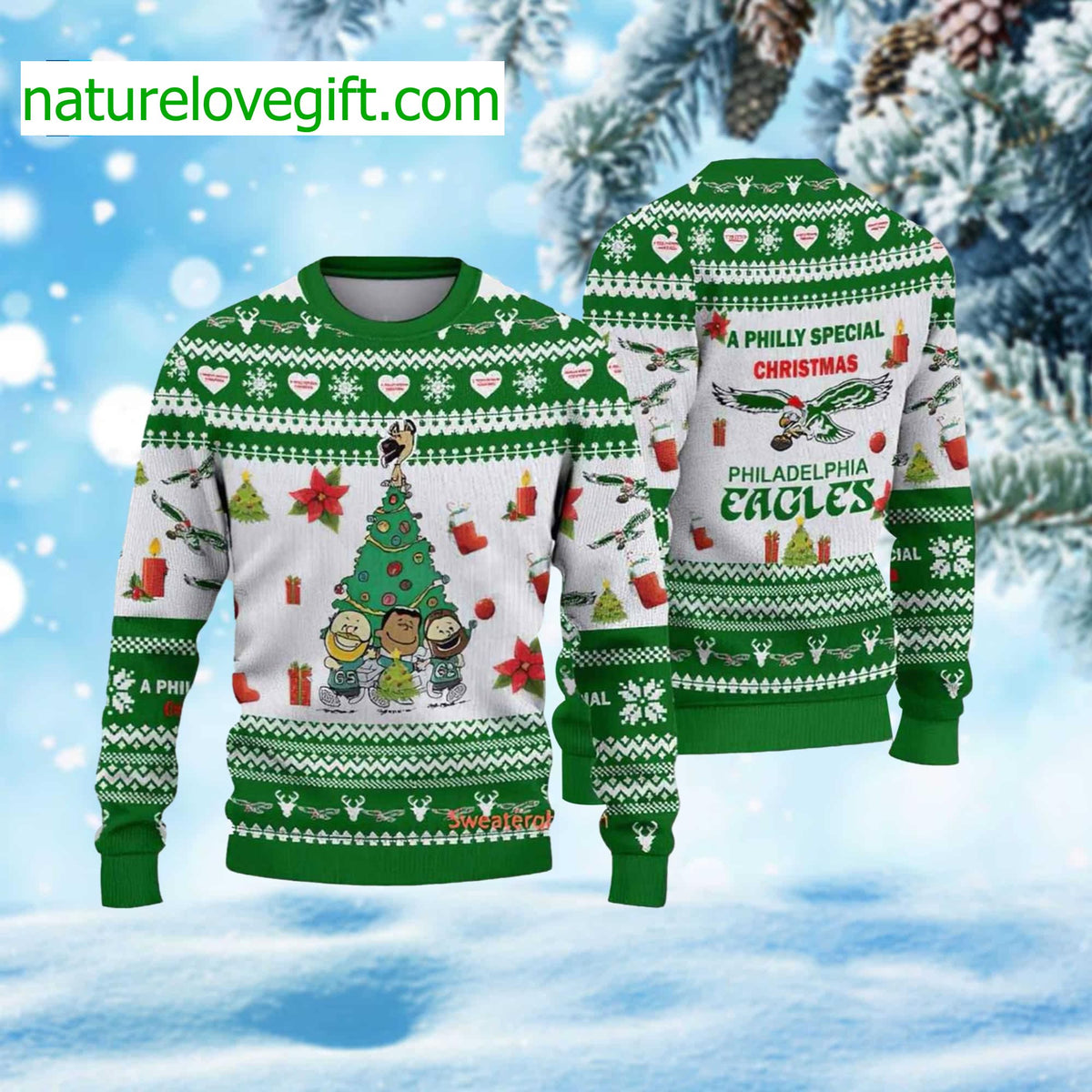 A Philly Special Ugly Christmas Sweater - Holiday Gift product image
