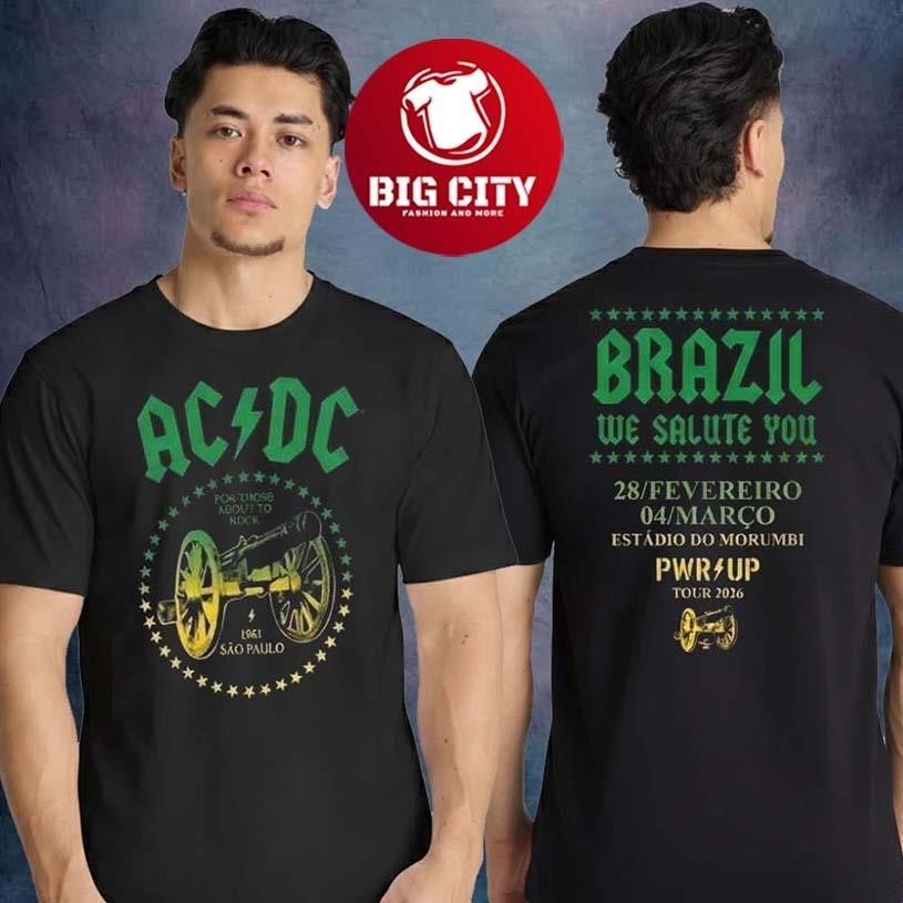 AC DC PWR Up Tour 2026 Sao Paulo Pop Merch At Tokio - Adult & Kids T-Shirts, Sweatshirts & Hoodies apparel design preview 1