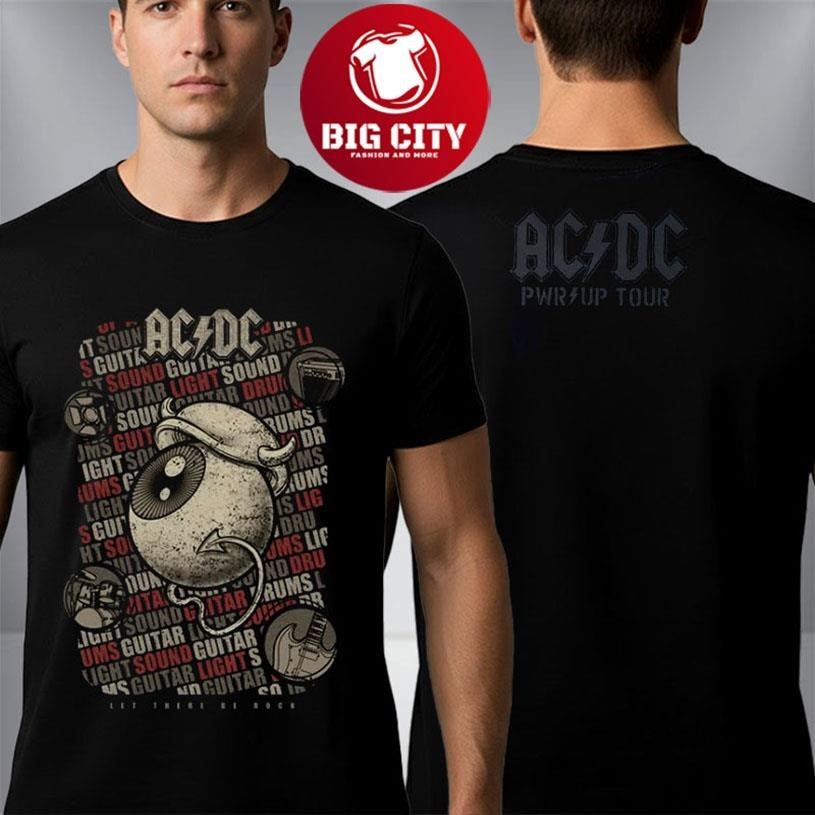 ACDC x Dr Bemoll Let There Be Rock Guitar Sound Light - Adult & Kids T-Shirts, Sweatshirts & Hoodies apparel design preview 1