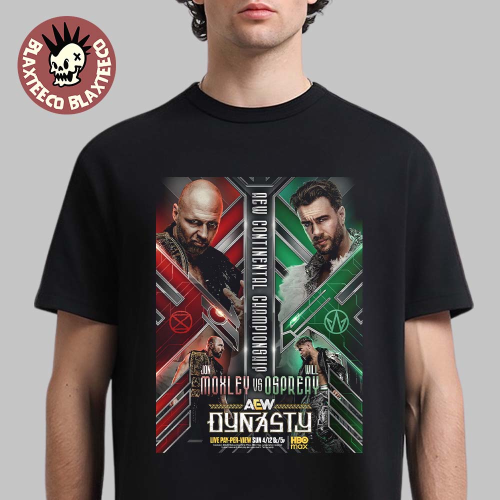 AEW Continental Championship Jon Moxley Vs Will - Adult & Kids T-Shirts, Sweatshirts & Hoodies apparel design preview 1