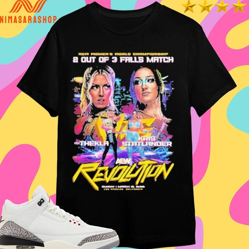 AEW Women’s World Championship 2 Out Of 3 Falls - Adult & Kids T-Shirts, Sweatshirts & Hoodies apparel design preview 1