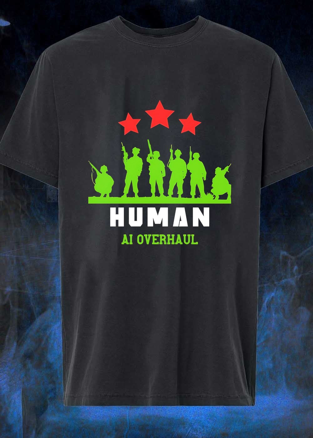 AI Overhaul Soldiers Group Human - Adult & Kids T-Shirts, Sweatshirts & Hoodies apparel design preview 1