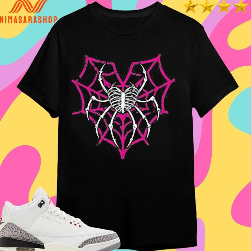 AJ Lee Love Bites Back Boxy Garment Dyed Heart Spider - Adult & Kids T-Shirts, Sweatshirts & Hoodies apparel design preview 1