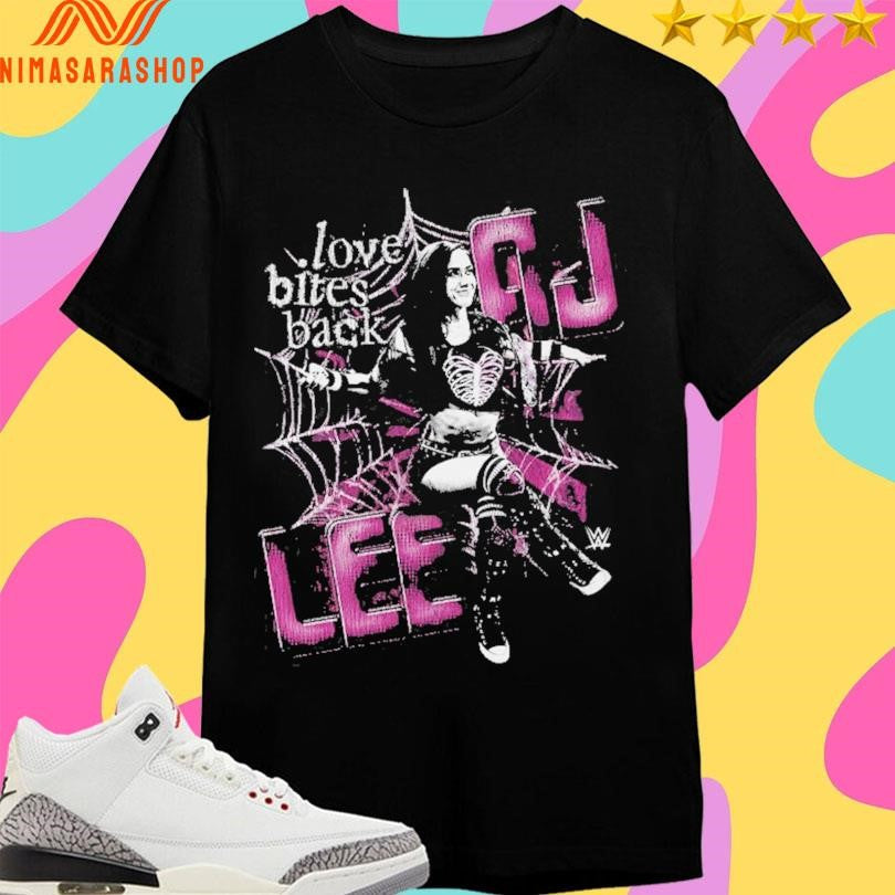 AJ Lee Spider Web Love Bites Back - Adult & Kids T-Shirts, Sweatshirts & Hoodies apparel design preview 1