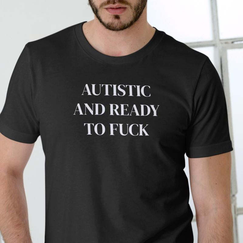 AUTISTIC Funny Cotton - Adult & Kids T-Shirts, Sweatshirts & Hoodies apparel design preview 1