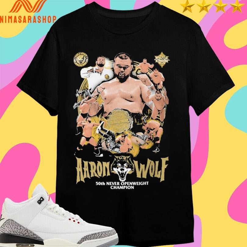 Aaron Wolf 50th Never Openweight Champion - Adult & Kids T-Shirts, Sweatshirts & Hoodies apparel design preview 1